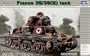 French 35-38 h Tank Small Barrel 37mm by Trumpeter