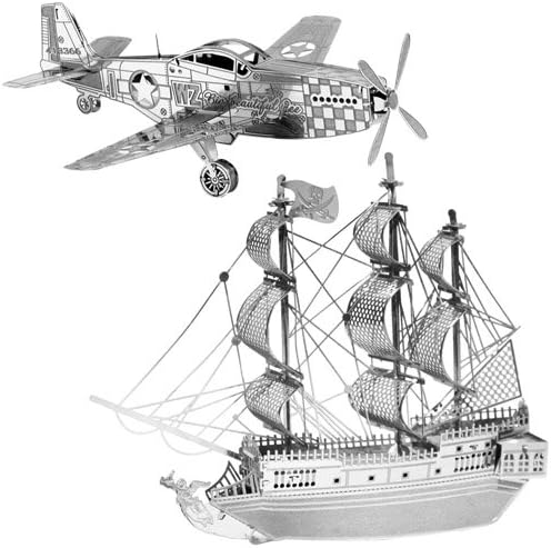 Metal Works 3-D Models The Black Pearl & Mustang P-51