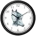 White Mare and Foal - JP - Horse Wall Clock by WatchBuddy Timepieces (Hunter Green Frame)