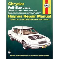 Chrysler Fullsize (fwd)  '88'93 (Haynes Manuals)