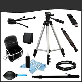 Complete Everything You Need Accessory Bundle Combo Kit #4 for Panasonic Lumix DMC-GX1X, GX1XK 16 MP Micro 4/3 Compact System Camera includes (Full Size Tripod, USB Card Reader/Writer, Lens Pen, Mini Tripod, HDMI, Monopod, Dust Blower, Cleaning Kit, Case, Memory Card Wallet)