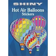 Shiny Hot Air Balloons Stickers