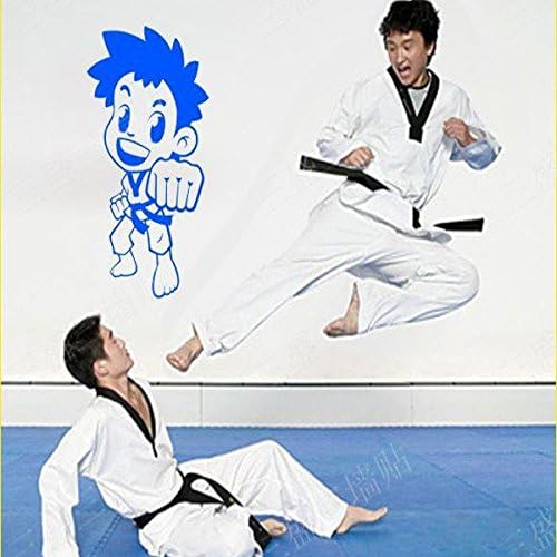 Taekwondo Cartoon Wall Stickers For Kids Rooms Boys Decoration To Wall Decals Kids Home Decor Decorative Wall Vinyls Removable