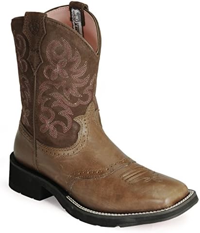 Ariat Womens Ranchbaby Square Toe Boots in Brown Rebel Size 7.5