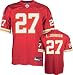 Larry Johnson Jersey: Reebok Authentic Red #27 Kansas City Chiefs Jersey - 48