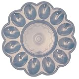 Egg Serving Plastic Platters (12 count) - 9 1/2