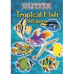 Glitter Tropical Fish Stickers