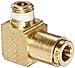 Eaton Weatherhead 1869X4 Brass CA360 D.O.T. Air Brake Tube Fitting, 90 Degree Elbow, 1/8