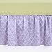 Balboa Baby Lavender Poppy Collection Cotton Sateen Dust Ruffle - Lavender