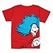 Bumkins Dr. Seuss Short Sleeve Toddler Tee, Red Thing 1, 5T