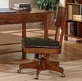 51SEWJ6IbQL. SL160  Swivel Desk Chair with Casters in Light Brown Finish