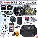 Canon VIXIA HFS100 HD Flash Memory Camcorder + Deluxe Value Accessory Kit