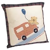 Sumersault Teddy Trucks Decorative Cushion by Sumersault