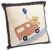 Sumersault Teddy Trucks Decorative Cushion