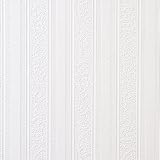Brewster FD59003 Paintable Solutions III Broad Stripes Paintable Wallpaper, 20.5-Inch by 396-Inch, White