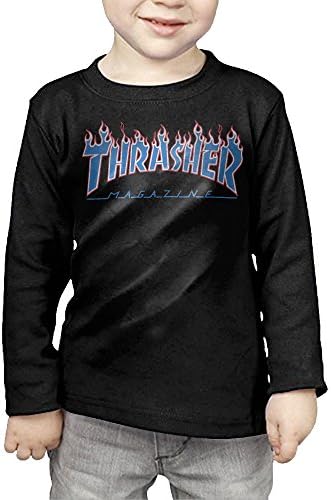 Thrasher Patriot Flame Children's Pullover Long Sleeve T Shirt 4 Toddler