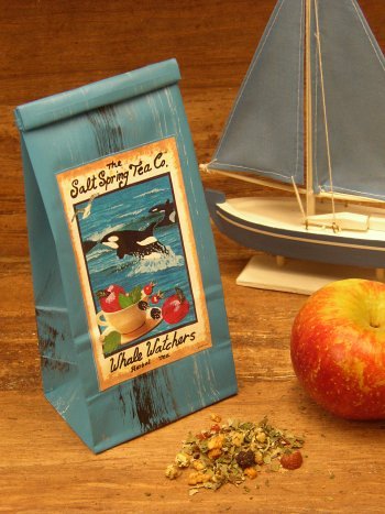Salt Spring Tea Whale Watchers Chamomile and Apple Herbal Tea - 1.9oz Bag by The Salt Spring Tea Co.