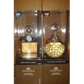 2 Pack Essenza Reed Diffuser Home Fragrance Oil Gift Set - Champange Pomegranate and South... by Essenza