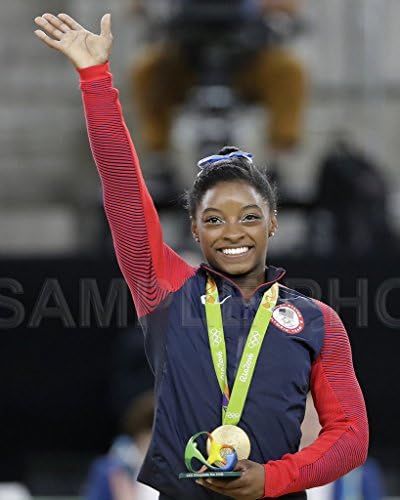SPORTSPHOTOSUSA Simone Biles USA 2016 Olympic Gymnastics All Around Champion Gold Medal 8x10 Photo