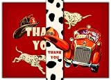 Dolce Mia Firefighter Thank You Card - Pack of 10