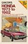 Chilton's repair & tune-up guide, Honda, 1973 to 1982: Civic 1973-82, Civic CVCC 1975-82, Accord CVCC 1975-82, Prelude 1979-82, includes Canadian models