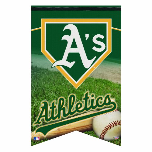 MLB Oakland Athletics Premium Felt Banner 17-by-26 inch