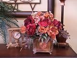 Review andreasinc  / Jeweltone Silk Roses & Hydrangea Floral Arrangement