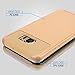 Samsung Galaxy S6 Edge Plus Case, EMobile Hybrid Dual Layer Shockproof Case For Samsung Galaxy S6 Edge Plus TPU PC 2 Piece Soft Hard Cover (Gold/Gold)