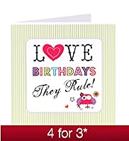 Girls Birthdays Rule Kids Birthday Card