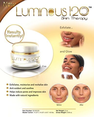 LUMINOUS 120 EXFOLIATING SKIN THERAPY - 2 0Z. JAR
