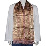 IMAGE OF Women Fashion Printed Silk Scarf 22 X 72 Inches