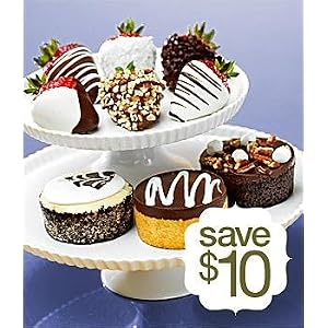 Cheesecake Trio and 6 Hand-Dipped Berries by Sharis Berries