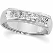 14K White Gold Diamond Wedding Band Duo - Lady's Ring - 0.75 Ct.