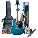Produkt-Bild: Ashton SPD25CEQTSB Elektro Akustik Gitarre mit eingebauten Tuner und Zubeh&ouml;r Tobak sonne platzen