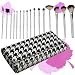 16 tlg. Kosmetik Make-up Pinsel Brush Set mit Kunstleder Etui NEU