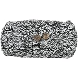 RAMPAGE Women's Marled Knit Flower Head Wrap