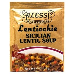 Alessi Lenticchie Sicilian Lentil Soup, 6-Ounce Packages (Pack of 6)