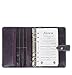 Filofax Malden Leather Personal Size Purple Organizer Agenda Diary 2016 + 2017 Calendar with DiLoro Jot Pad Refill 025850