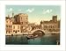 Bridge and canal Venice Italy, c. 1890s, (S) Library Image