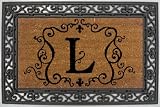 Outdoor Living : Monogram Coir Doormat Insert with Rubber Base Frame - L