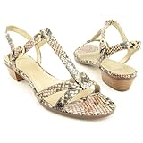 Circa Joan & David Women's Brynn Sandals,Natural Synthetic Snake,8.5 M US