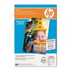 HP Premium Photo Paper, matte (100 sheets, 4 x 6-inch with tab)