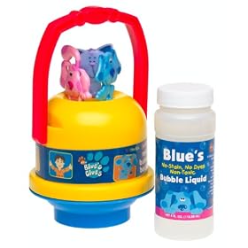 Blue's Clues No-spill Mini Bubble Bucket and Bubbles by Blues Clues
