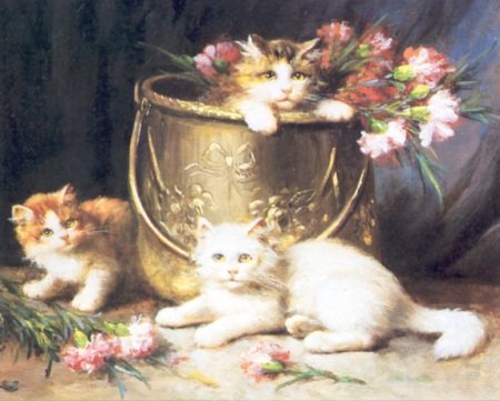 Mischief Maker 3 Cat Art Print