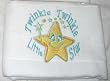 Baby Cakes Baby Burpcloths - Twinkle Twinkle Little Star Design