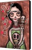 Frida Day of the Dead Canvas Print / Canvas Art Artist Abril Andrade Griffith Frida Day of the Dead Canvas Print / Canvas Art Artist Abril Andrade Griffith