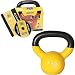 Sporting Goods : GoFit 10-Pound Yellow Kettlebell with Vinyl Coating, Iron Core Training DVD and Exercise Booklet