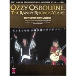 Ozzy Osbourne: The Randy Rhoads Years : Easy Guitar With Lessons book cover