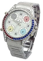 Geneva Elite Hip Hop America Iced Out Watch