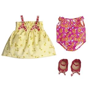 North American Bear Company Rosy Cheeks Baby Beach Outfit Set by North American Bear